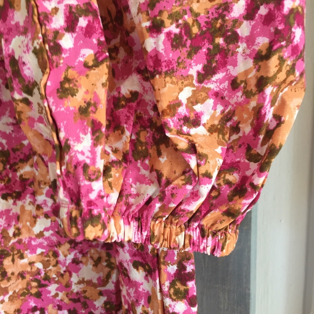 J Crew Smocked Puff Sleeve Dress In Faded Floral Cottagecore Whimsical - Picture 8 of 14